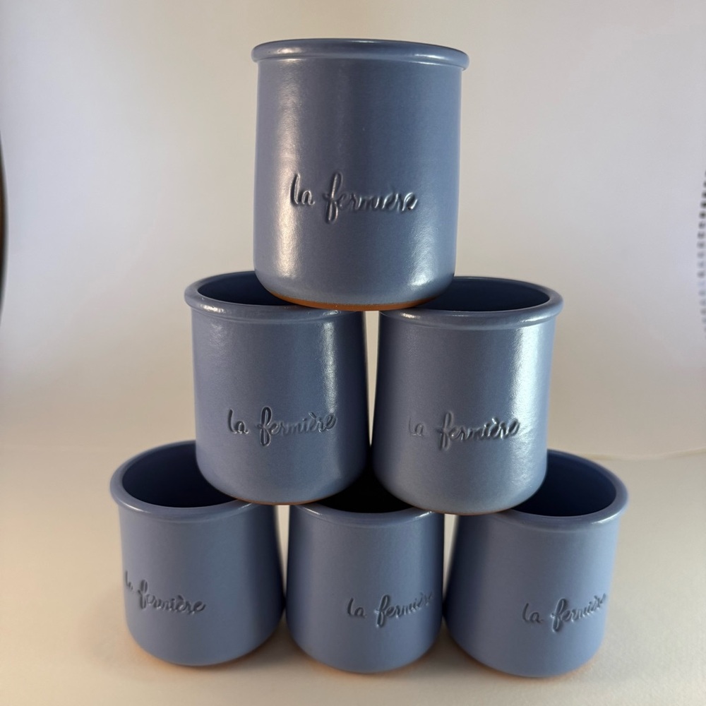 La Fermière Blue Ceramic Cups Set